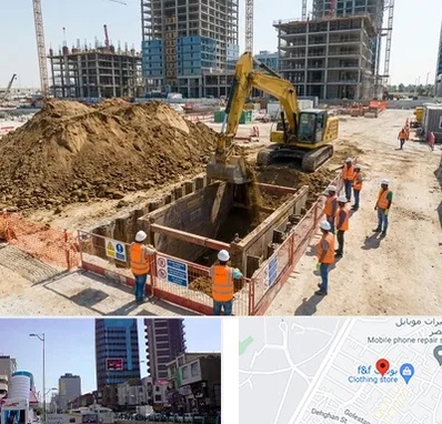 خاکبرداری و گودبرداری در چهارراه طالقانی کرج