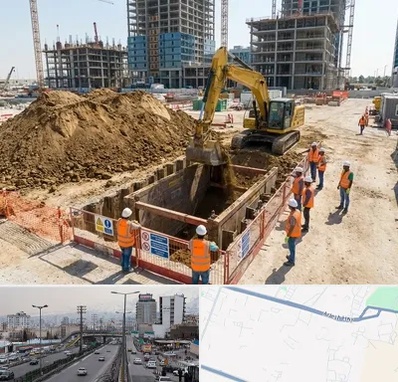 خاکبرداری و گودبرداری در بلوار ارتش 