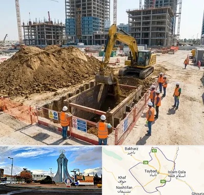 خاکبرداری و گودبرداری در تایباد