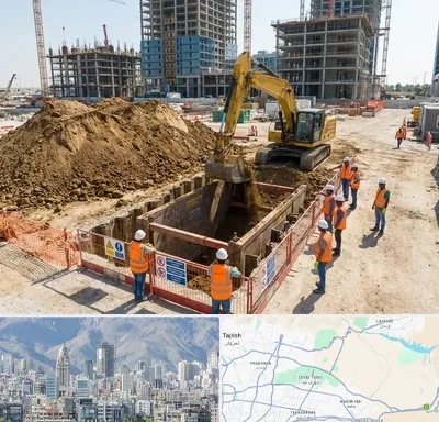 خاکبرداری و گودبرداری در شمال شرق تهران