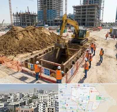 خاکبرداری و گودبرداری در منطقه 14 تهران 