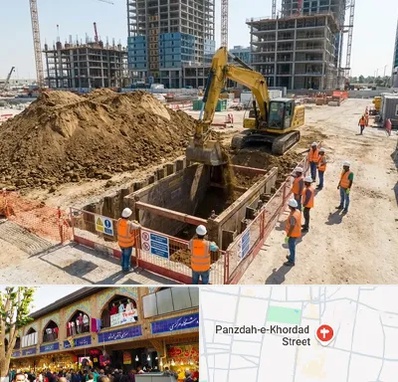 خاکبرداری و گودبرداری در 15 خرداد 