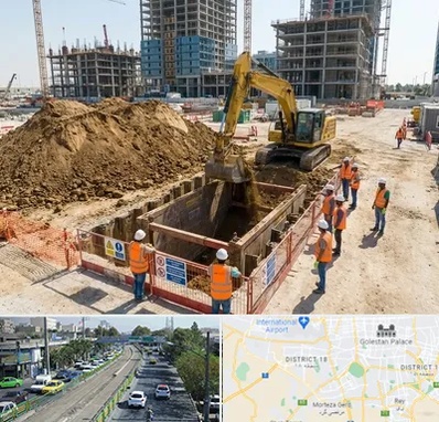 خاکبرداری و گودبرداری در جنوب تهران 