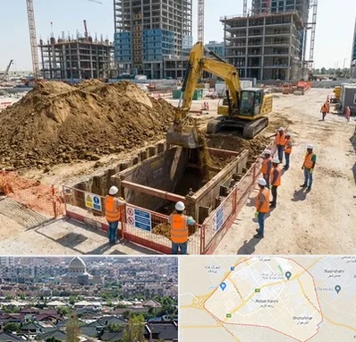 خاکبرداری و گودبرداری در رباط کریم