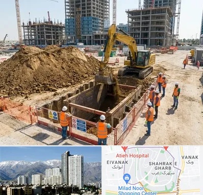 خاکبرداری و گودبرداری در شهرک غرب 