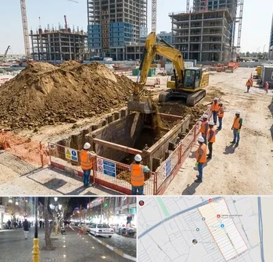 خاکبرداری و گودبرداری در باغ فیض اسلامشهر 