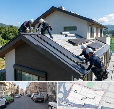 نصب شیروانی در مجیدیه شمالی