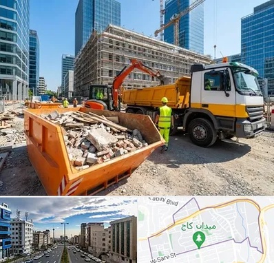حمل نخاله ساختمانی در سعادت آباد