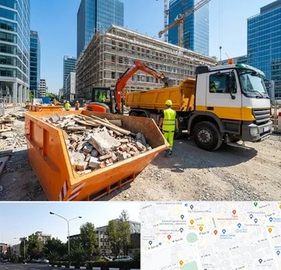 حمل نخاله ساختمانی در میدان کاج