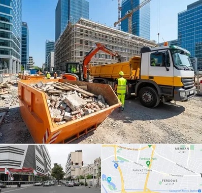 حمل نخاله ساختمانی در بلوار فردوس