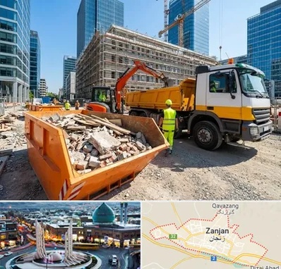 حمل نخاله ساختمانی در زنجان