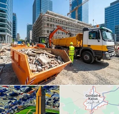 حمل نخاله ساختمانی در گنبد کاووس