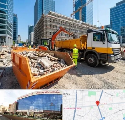حمل نخاله ساختمانی در نصف راه تبریز 