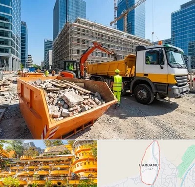 حمل نخاله ساختمانی در دربند 