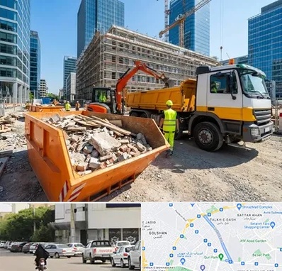 حمل نخاله ساختمانی در قدوسی شرقی شیراز