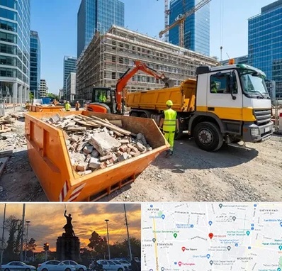 حمل نخاله ساختمانی در میدان حر 
