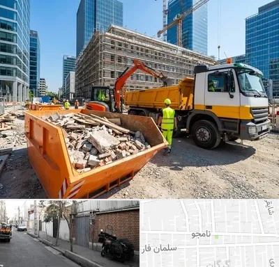 حمل نخاله ساختمانی در خیابان نامجو