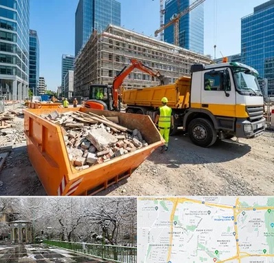 حمل نخاله ساختمانی در باغ فیض