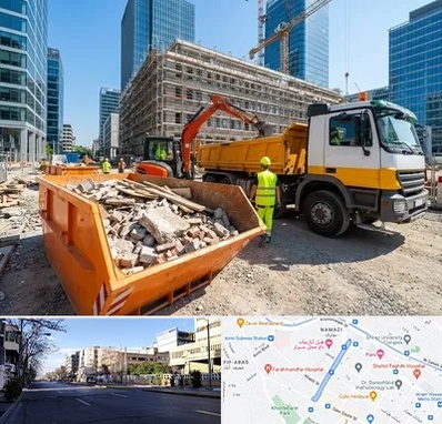 حمل نخاله ساختمانی در خیابان ملاصدرا شیراز