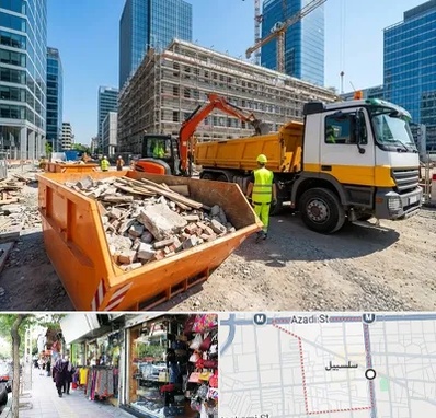 حمل نخاله ساختمانی در سلسبیل