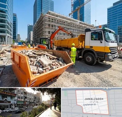 حمل نخاله ساختمانی در خیابان جمالزاده 