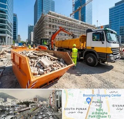 حمل نخاله ساختمانی در پونک