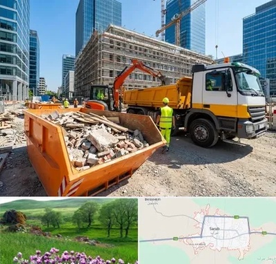 حمل نخاله ساختمانی در سراب