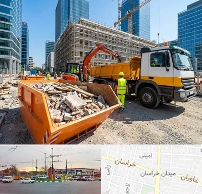 حمل نخاله ساختمانی در میدان خراسان