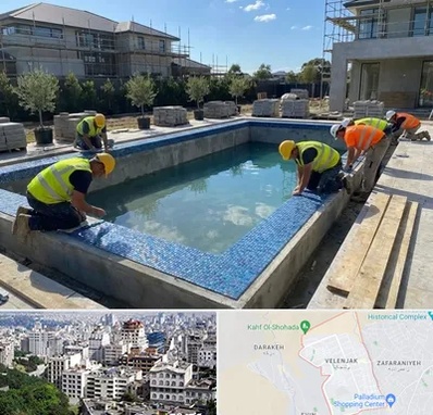 ساخت استخر در ولنجک 