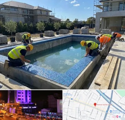 ساخت استخر در آبرسان تبریز 