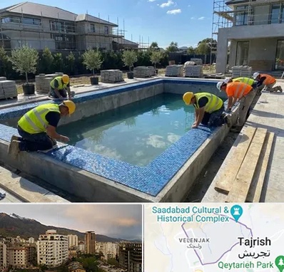 ساخت استخر در زعفرانیه 