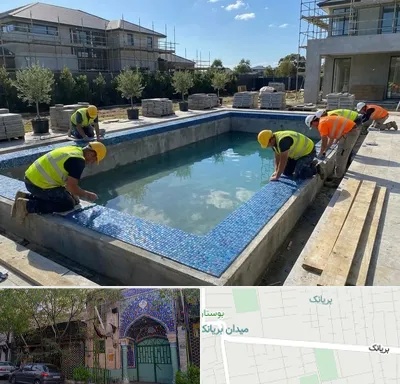 ساخت استخر در بریانک