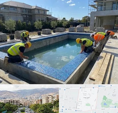 ساخت استخر در خانی آباد 