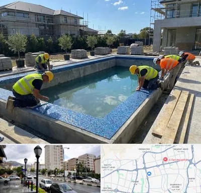 ساخت استخر در شمال غرب تهران