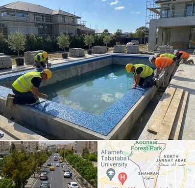 ساخت استخر در شهران