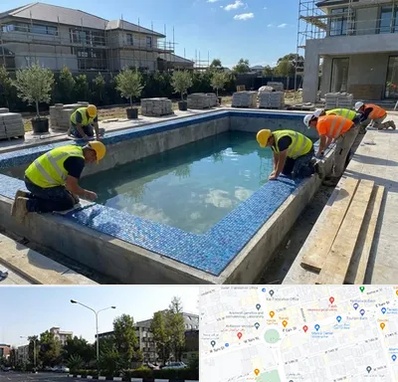 ساخت استخر در میدان کاج 