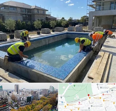 ساخت استخر در بلوار کشاورز