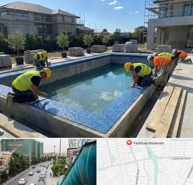 ساخت استخر در بلوار فرحزادی 