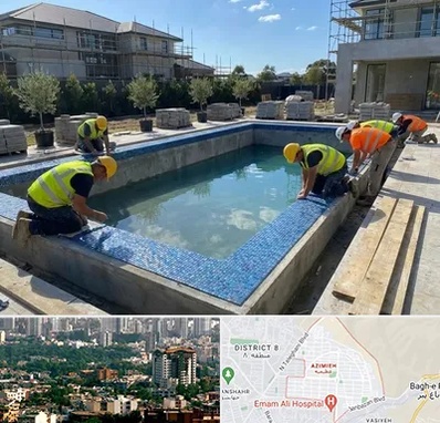 ساخت استخر در عظیمیه کرج 