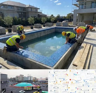 ساخت استخر در میدان انقلاب