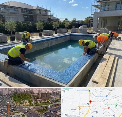 ساخت استخر در سبلان
