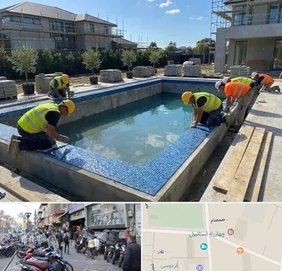 ساخت استخر در چهارراه استانبول