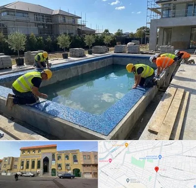 ساخت استخر در زنبیل آباد قم