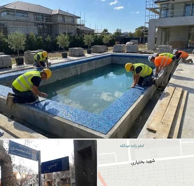 ساخت استخر در سی متری جی
