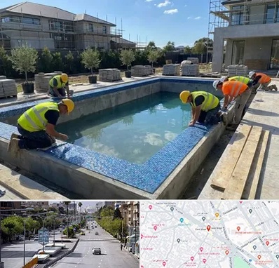 ساخت استخر در خیابان زند شیراز 