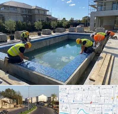 ساخت استخر در ضیابری رشت 