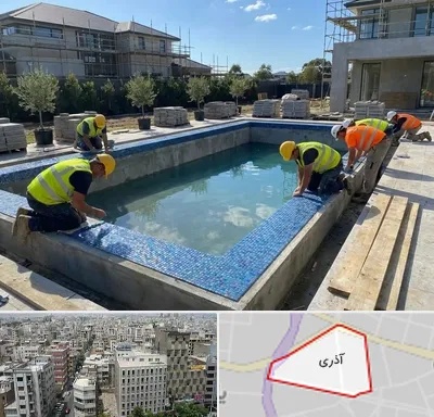 ساخت استخر در آذری