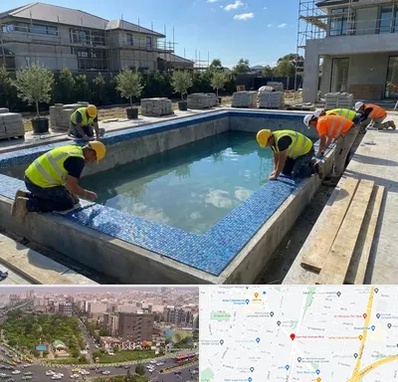 ساخت استخر در آیت الله کاشانی 