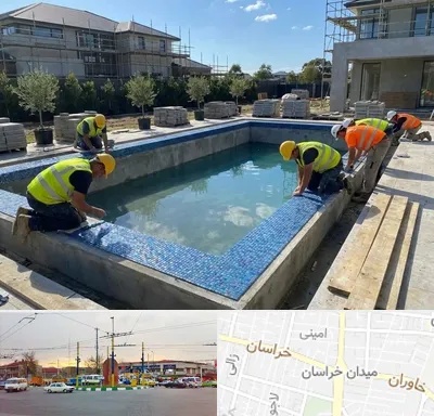 ساخت استخر در میدان خراسان