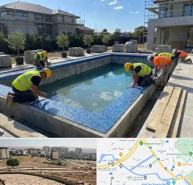 ساخت استخر در کوی وحدت شیراز